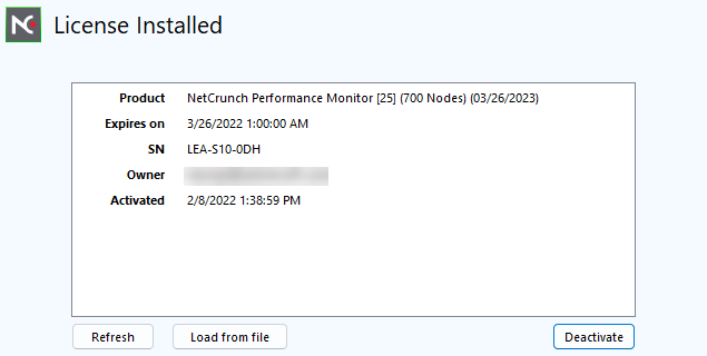 NetCrunch License Manager