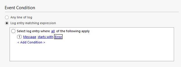 Simple Text Log Alert