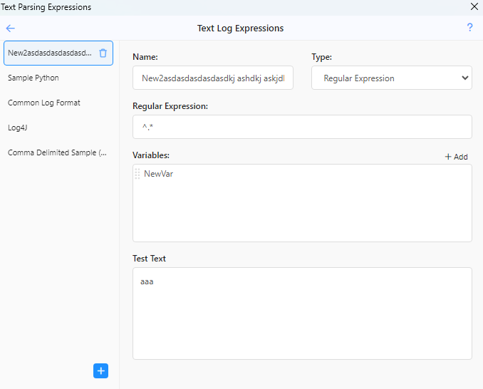 Parsing Expression Editor