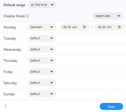 Sample Time Restrictions