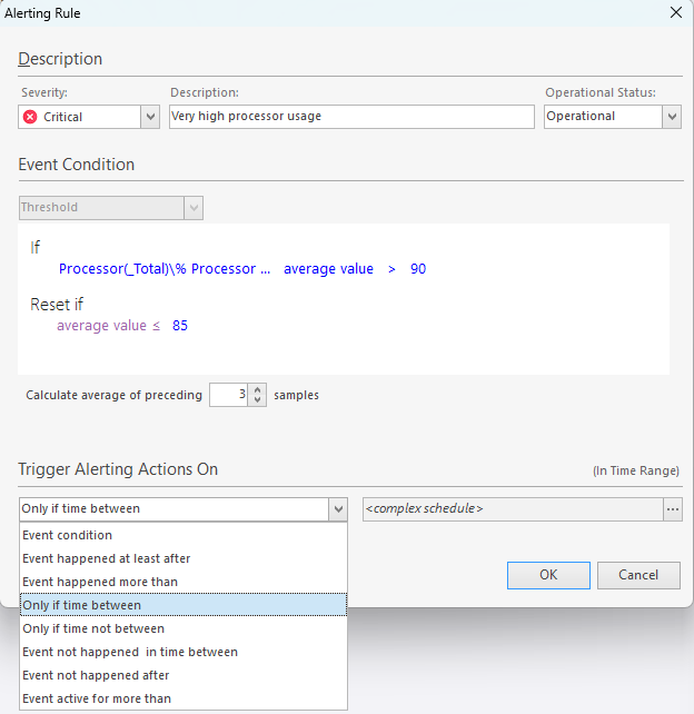 Edit Conditional Alert Rule