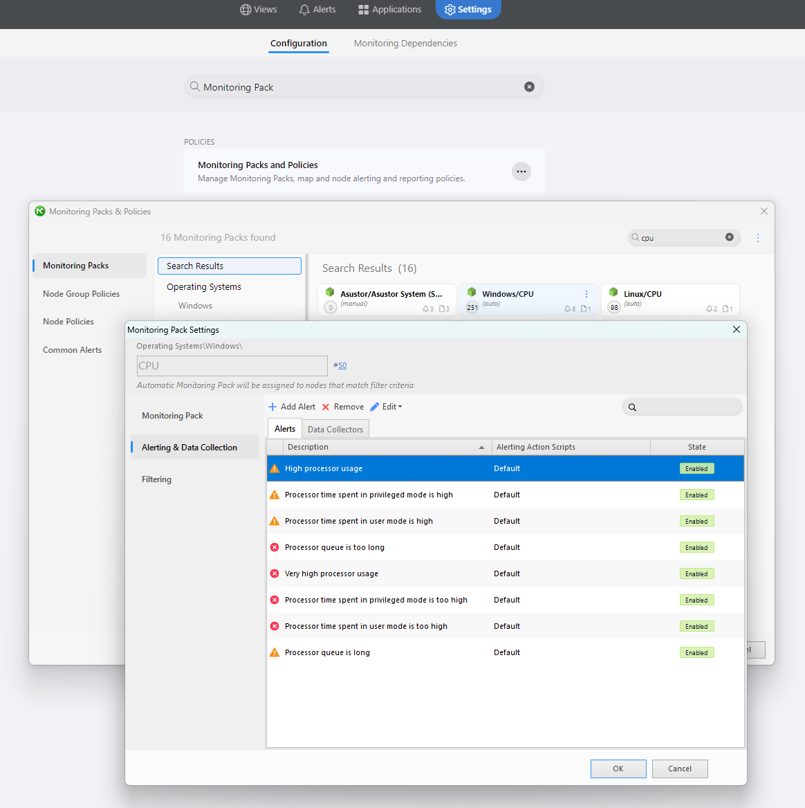 Edit CPU Monitoring Pack