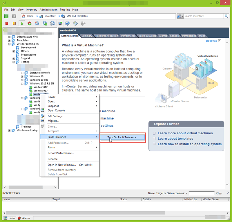 VMWare Console