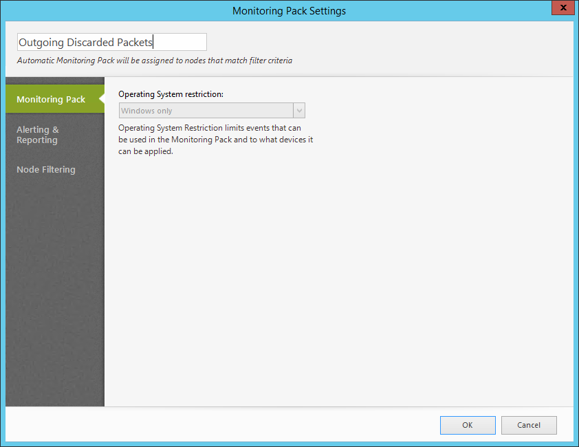 Monitoring Pack Settings