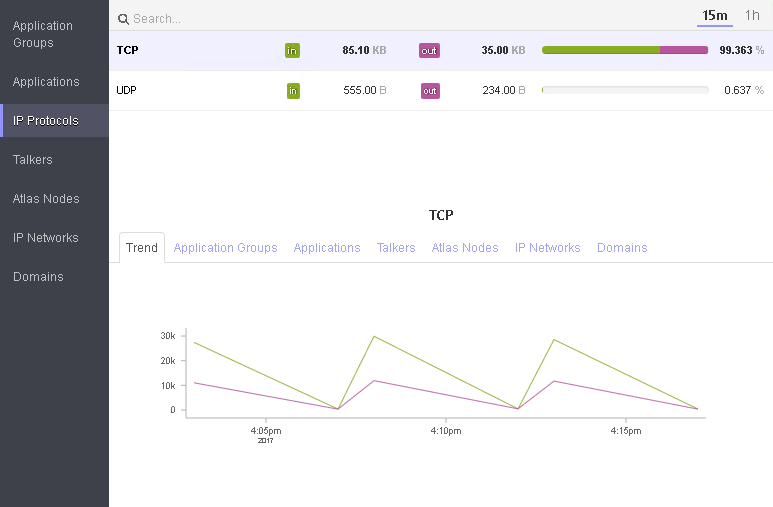 Network flow analytics