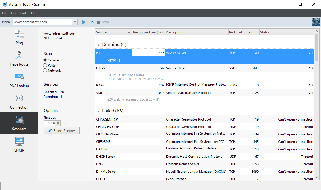 monitoring network infrastructure devices